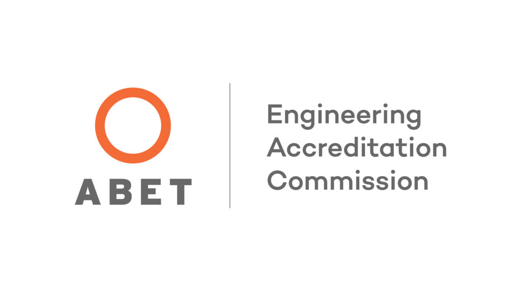 ABET accreditation logo displayed on UTB Mechatronics Engineering and Informatics Engineering programmes webpage